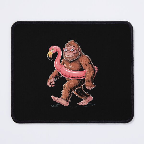 Item preview, Pool Party Bigfoot Pink Float Flamingo Sasquatch Bird Lover designed and sold by JessicaWalshdf.
