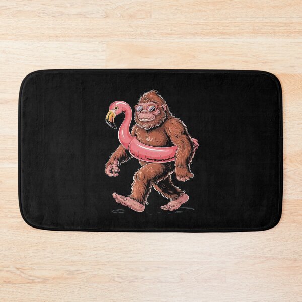 Item preview, Pool Party Bigfoot Pink Float Flamingo Sasquatch Bird Lover designed and sold by JessicaWalshdf.