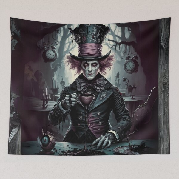 Item preview, The Mad Hatter of the Cursed Tea – Dark Gothic Fantasy designed and sold by FusiTink.