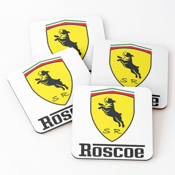 Item preview, Roscoe (Large) Logo Parody Ferraris designed and sold by NatKrajcik.