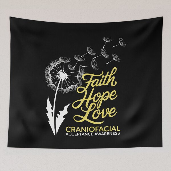 Item preview, Dandelion Faith Hope Love Craniofacial Acceptance Awareness designed and sold by FranzFriesen.