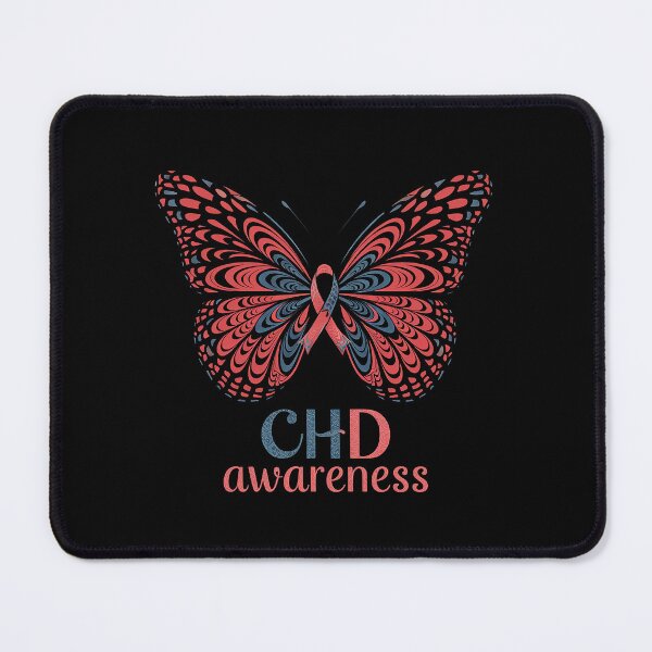 Item preview, CHD Awareness Butterfly Heart Health Ribbon Family Support designed and sold by AmparoBoyle.