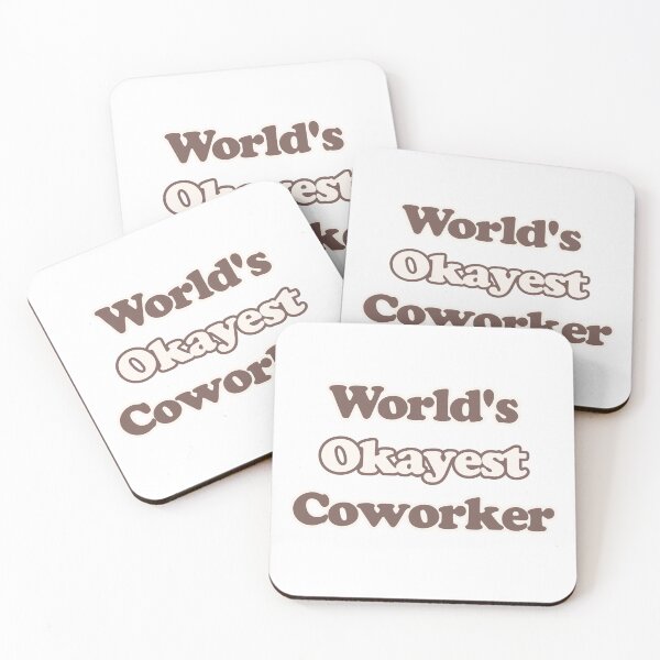 Item preview, World’s Okayest Coworker | Funny Retro Office Gift Design designed and sold by RacingCuties.