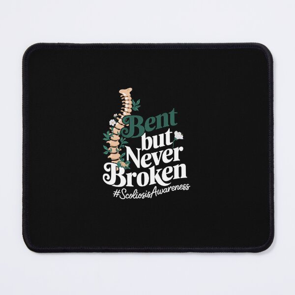 Item preview, Bent But Never Broken Scoliosis Awareness Floral Spine designed and sold by marcusry.