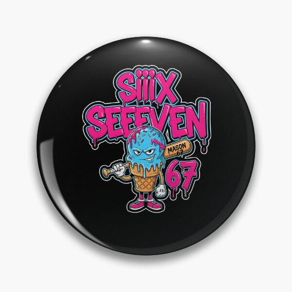 Item preview, Seven Funny Humor Ice Cream Vintage Six Quote Drip Baseball designed and sold by Aaronogagne.