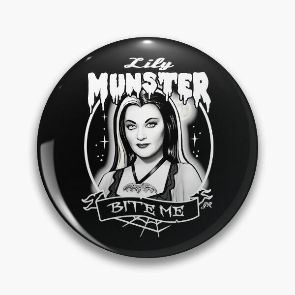 Item preview, The Munsters Black White Portrait Lily designed and sold by JulieHampto.
