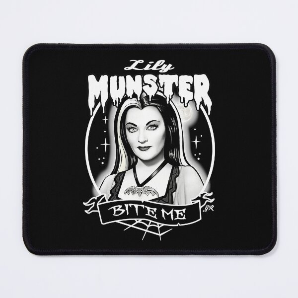 Item preview, The Munsters Black White Portrait Lily designed and sold by JulieHampto.