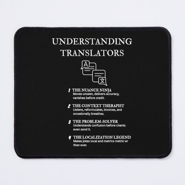 Item preview, Polyglot Humor Shirt – Clever Translator Insight Design – Black designed and sold by PsyFlow35.
