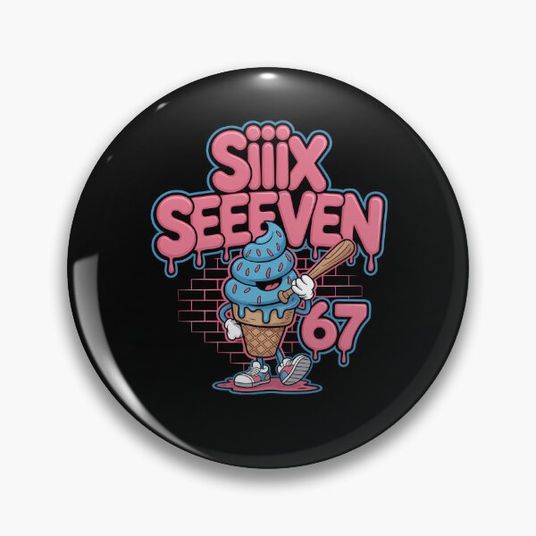 Item preview, Cream Baseball Funny Ice Six Seven Humor Drip Quote Vintage designed and sold by Aaronogagne.