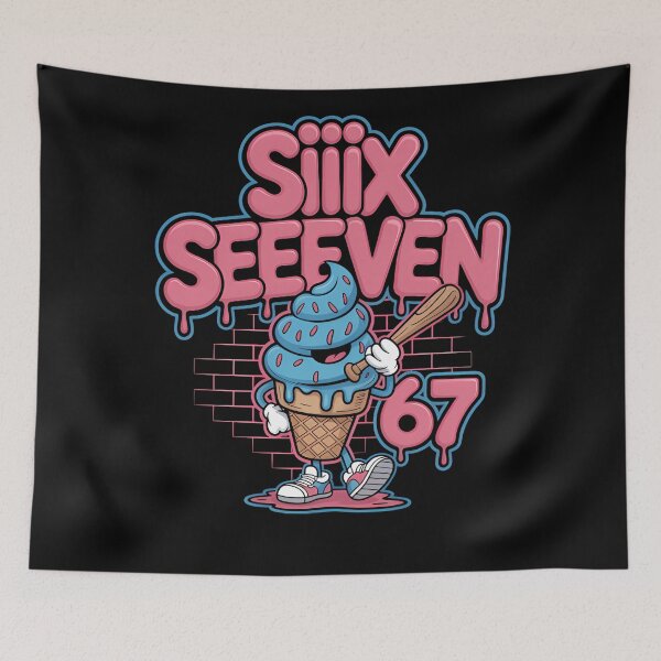 Item preview, Cream Baseball Funny Ice Six Seven Humor Drip Quote Vintage designed and sold by Aaronogagne.