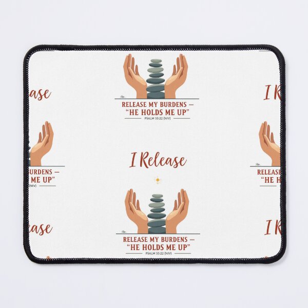 Item preview, God I Release My Burdens | God Holds Me Up Psalm 55:22 designed and sold by ebocraft.