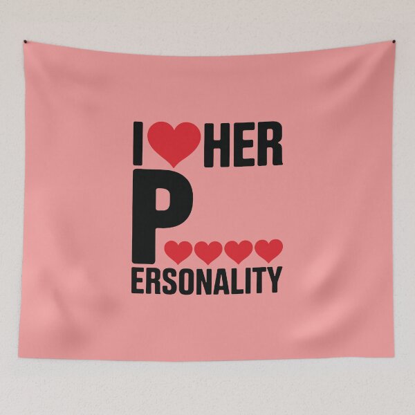 Item preview, Funny Valentine's Day Couple Matching I Love Her Personality designed and sold by Trend Print Studio.