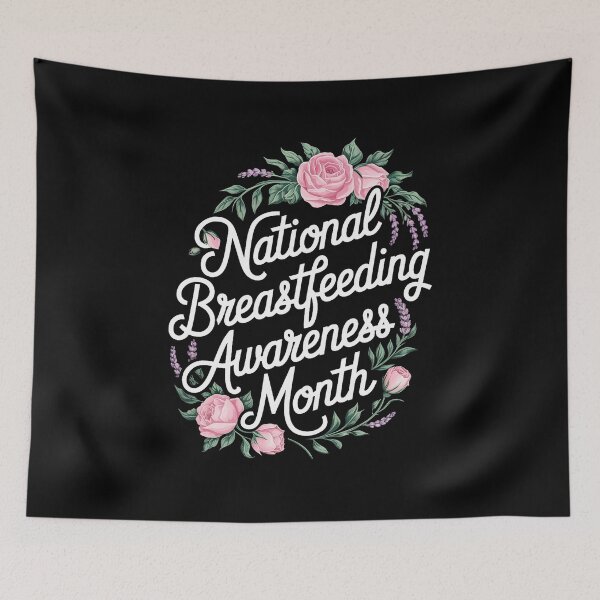 Item preview, August Floral Mother National Breastfeeding Awareness Month designed and sold by marcusry.