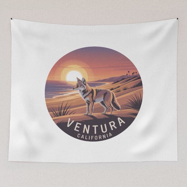 Item preview, Ventura California Coyote Sunset Coastline designed and sold by CircinusStore.
