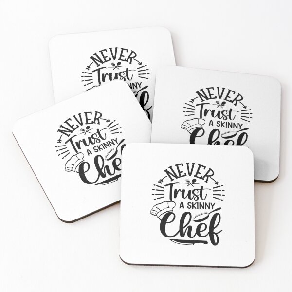 Item preview, Funny Cooking Apparel - Never trust a skinny Chef designed and sold by RickTShop.