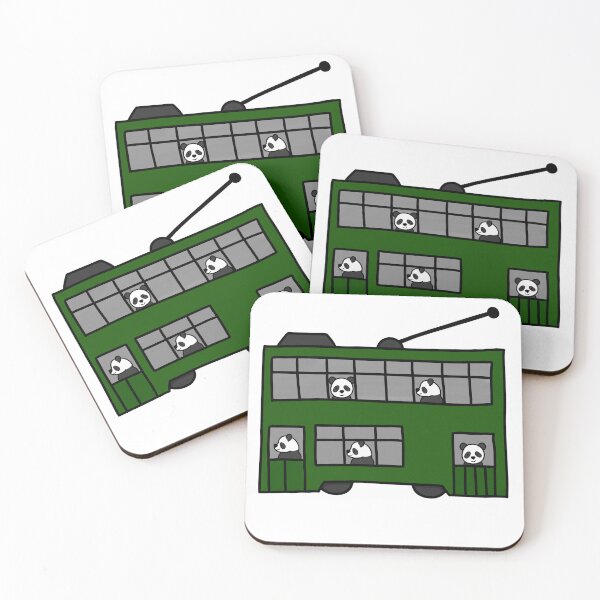 Item preview, Hong Kong Tram with Pandas designed and sold by Adaptixstudio.