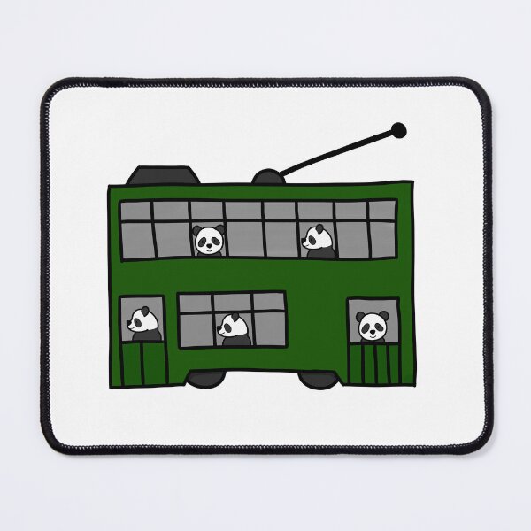 Item preview, Hong Kong Tram with Pandas designed and sold by Adaptixstudio.