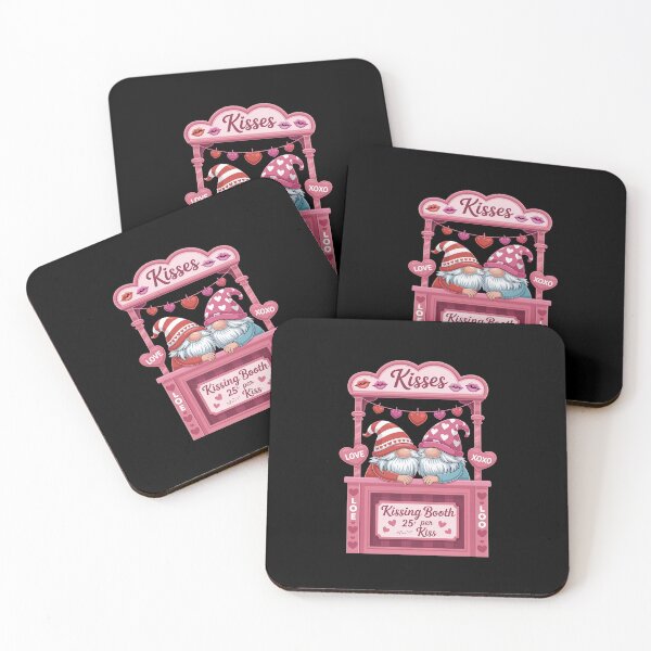 Item preview, Gnomes Kissing Love Hearts designed and sold by TorjeARTStore.