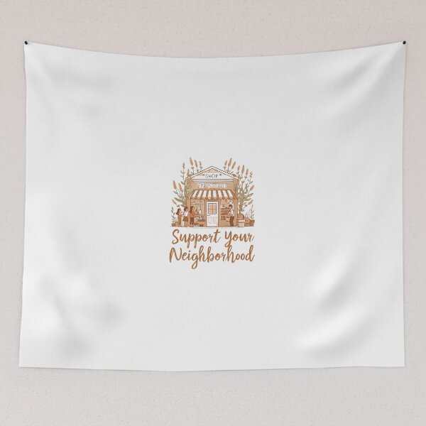 Item preview, Support Your Community | Hand-Drawn Shop Local Illustration designed and sold by Tiny Globe .