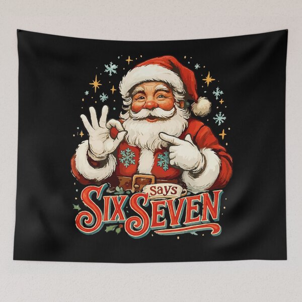 Item preview, Happy Seven Retro Holiday Bruh Six Santa Claus Says Santa designed and sold by ChadnoSmith.