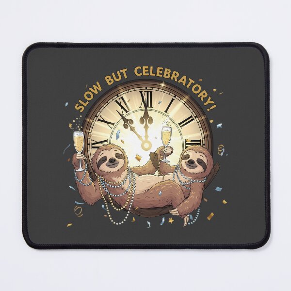 Item preview, Slow but Celebratory Sloth designed and sold by Pixelzo.