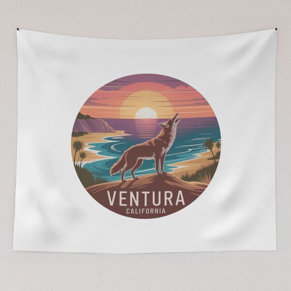 Item preview, Ventura California Coyote Sunset Coastline designed and sold by CircinusStore.