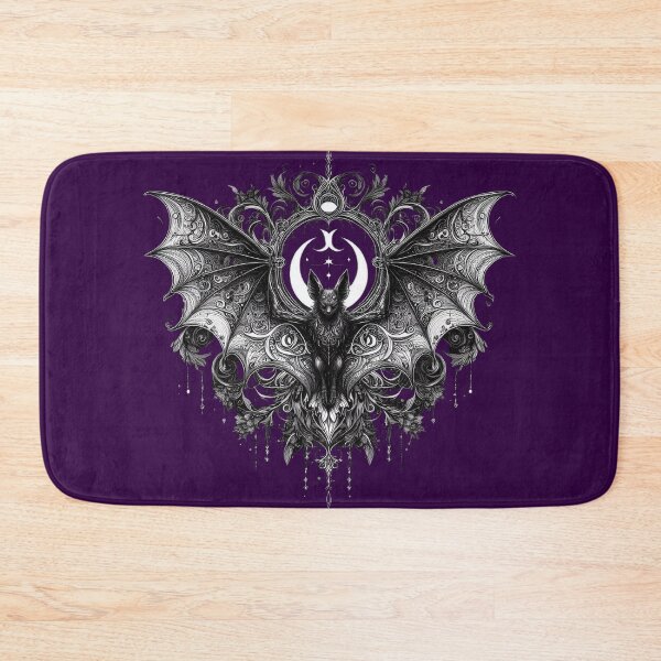 Item preview, Gothic Bat Spirit – Mystical Nocturnal Mandala Art designed and sold by Roberta Calabrese.