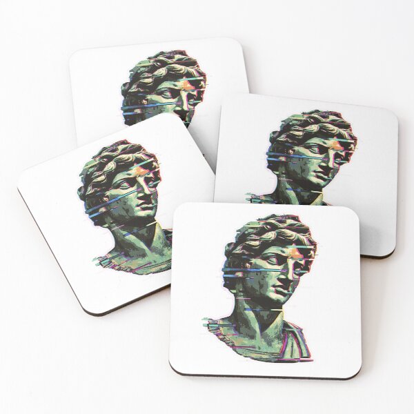 Item preview, Glitch Statue Bust — Digital Distortion Art designed and sold by SleekLineSketches.
