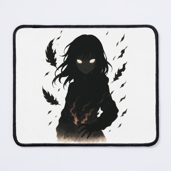 Item preview, Dark Anime Girl With Glowing Eyes Art designed and sold by DaEeX.