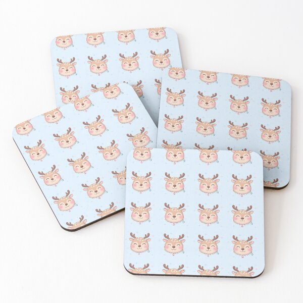 Item preview, Cute reindeer seamless pattern designed and sold by Meemaart.