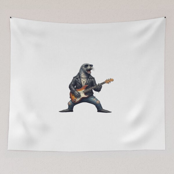 Item preview, funny, animal rock star, rockmusic, Rock the world, love the nature, My Dear Friends, Merry Christmas, Music Lover Gift, Animal Harmony designed and sold by chipmuckdesignn.