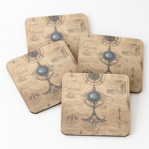 Item preview, Dark Academia: Scholarly Scientific Drawings designed and sold by bapupa.