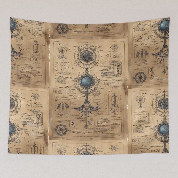 Item preview, Dark Academia: Scholarly Scientific Drawings designed and sold by bapupa.