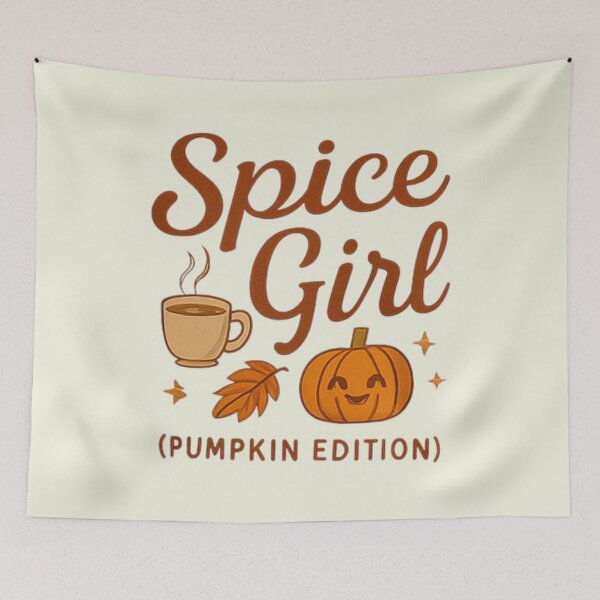 Item preview, Spice Girl (Pumpkin Edition) |  T-Shirt | PSL Latte Fall Tee | Trendy Autumn Outfit designed and sold by ObeisanceEternal.