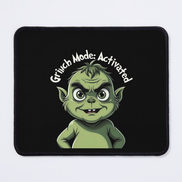 Item preview, Grinch Mode: Activated – Funny Holiday Attitude Tee designed and sold by EcoArtTees.