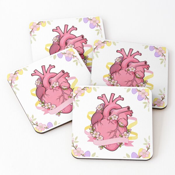 Item preview, Spring Heart with Blossoms and Ribbons designed and sold by Anastasiia Yurevych.