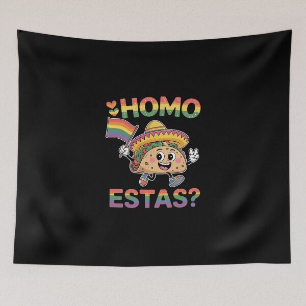Item preview, Homo Estas Spanish Mexican Gay Pride Lgbtq Month designed and sold by ChristopStano.