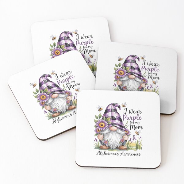 Item preview, I Wear Purple For My Mom Gnome Alzheimer'S Awareness designed and sold by TorjeARTStore.