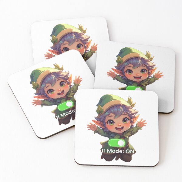Item preview, Elf Mode ON – Festive Holiday Character Tee designed and sold by EcoArtTees.