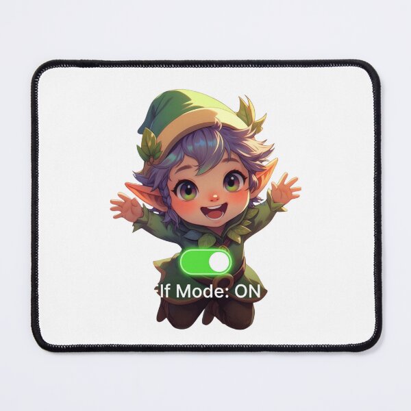Item preview, Elf Mode ON – Festive Holiday Character Tee designed and sold by EcoArtTees.