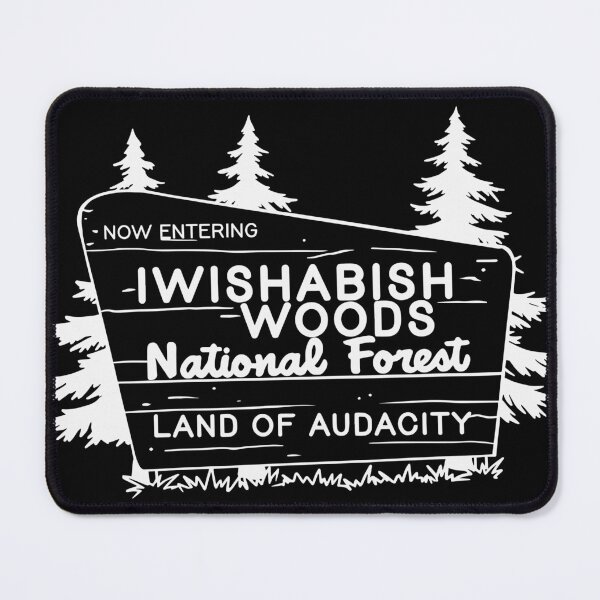 Item preview, Iwishabish Woods National Forest Black designed and sold by 76Valeria.