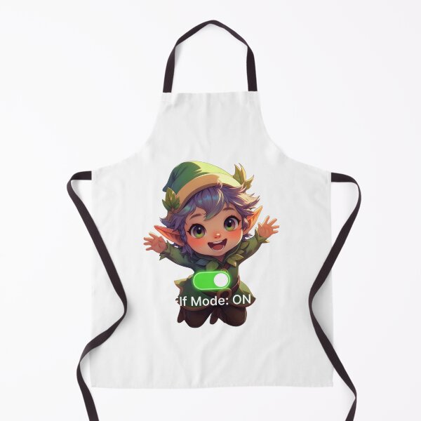 Item preview, Elf Mode ON – Festive Holiday Character Tee designed and sold by EcoArtTees.