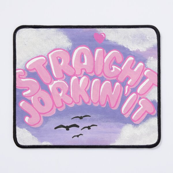 Item preview, Straight Jorkin’ It - bold pink canvas painting designed and sold by FoulfaeriePrint.
