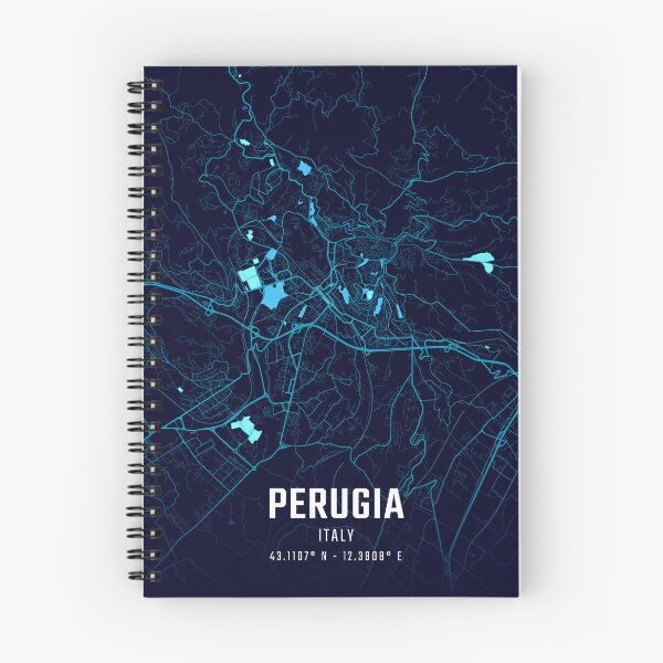 Item preview, Perugia Midnight City Map designed and sold by HomeLivingCo.