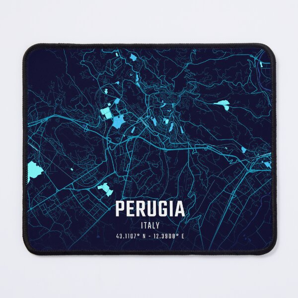 Item preview, Perugia Midnight City Map designed and sold by HomeLivingCo.
