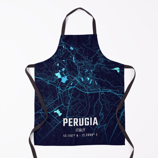 Item preview, Perugia Midnight City Map designed and sold by HomeLivingCo.