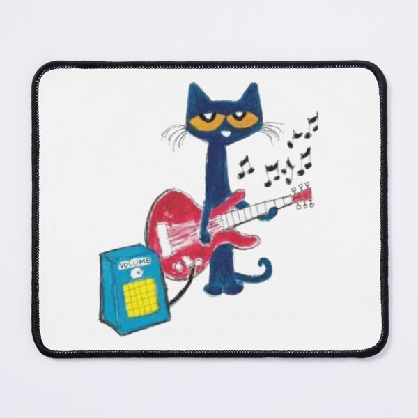 Item preview, Pete the cat Cool Cat Jamming on a Red Guitar   designed and sold by fo-ngika.