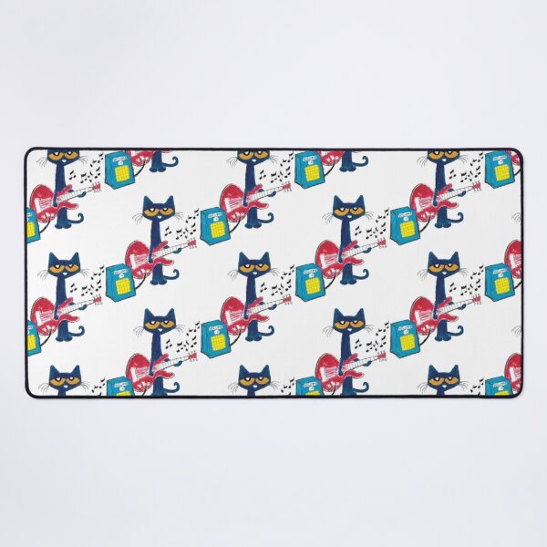 Item preview, Pete the cat Cool Cat Jamming on a Red Guitar   designed and sold by fo-ngika.