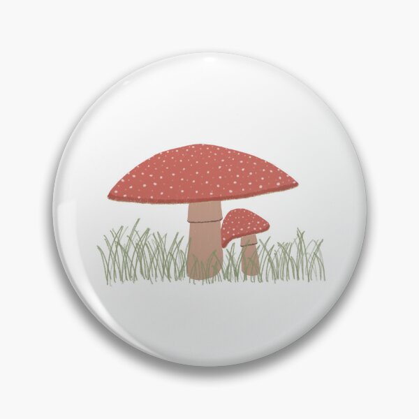 Item preview, Red Mushrooms in a field designed and sold by dariellene.