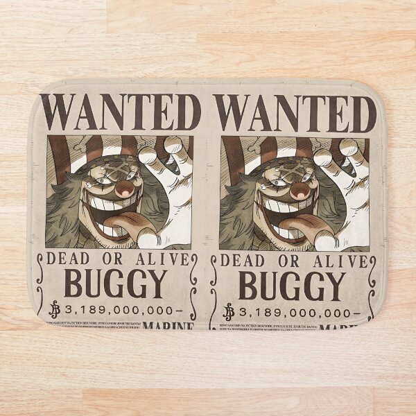 Aperçu de l'œuvre Avis de recherche de Buggy le Clown créée et vendue par The Anime Guild.